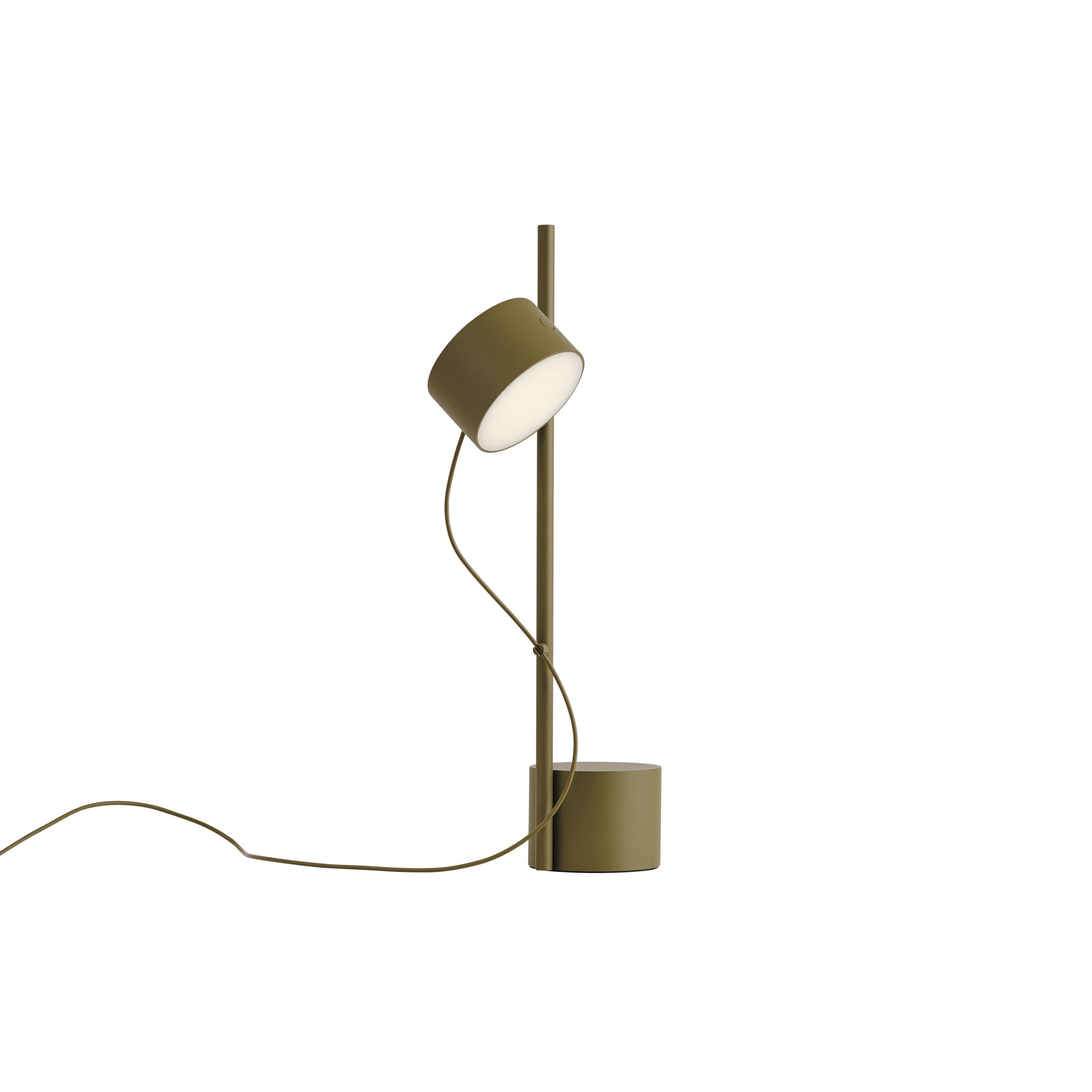Post Table Lamp + Brown Green