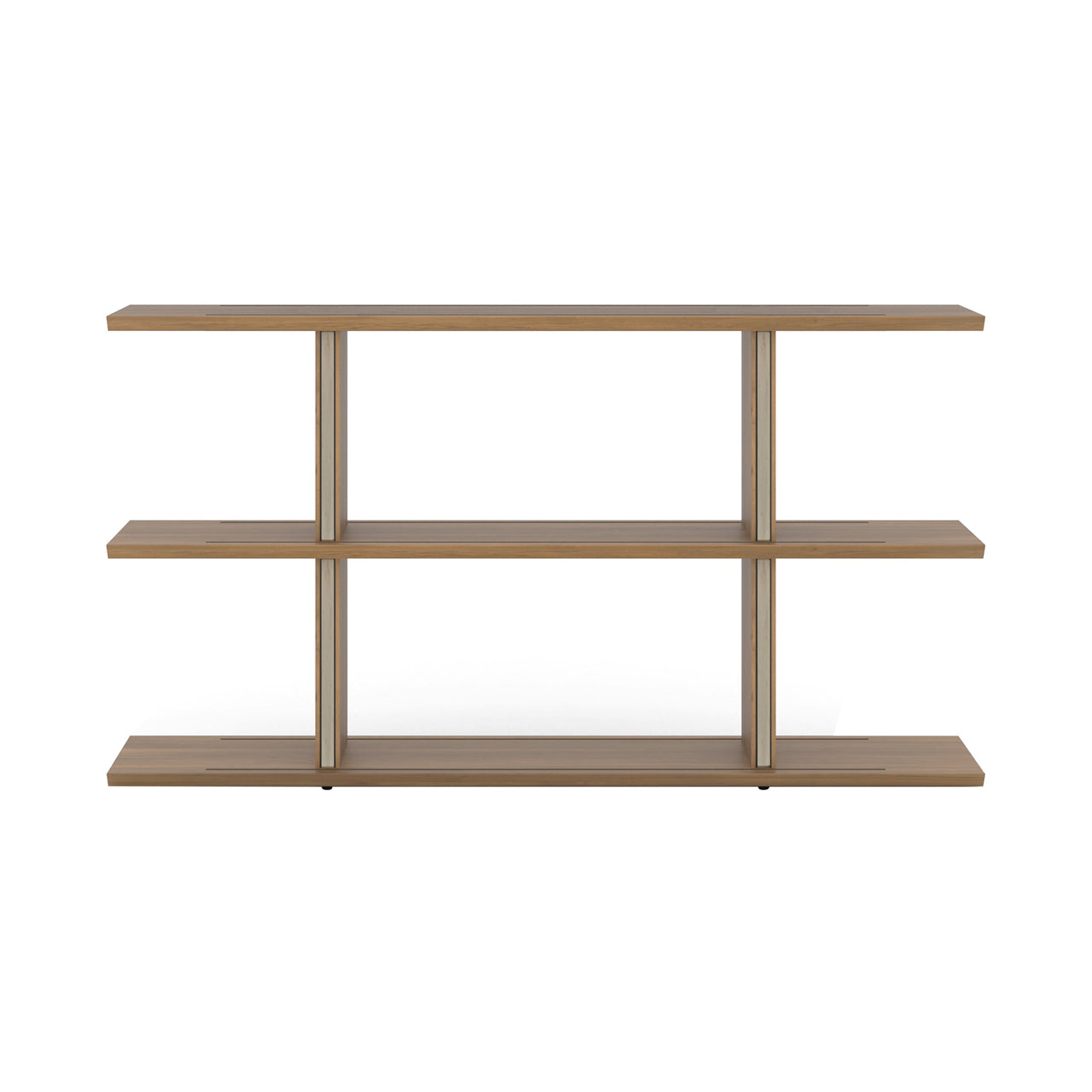 Stockholm Shelf: Composition 2 + Walnut Stained Walnut + Anodized Aluminum Bronze