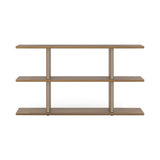 Stockholm Shelf: Composition 2 + Walnut Stained Walnut + Anodized Aluminum Bronze