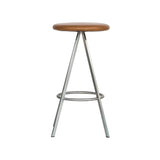 Quad-Space Bar + Counter Stool: Counter + Tan Leather