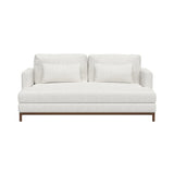 Qi 2 Seater Sofa: Natural Walnut
