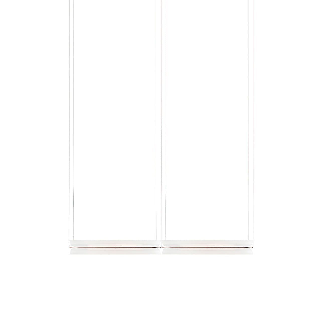 Vale System X-Axis Pendant Light: Horizontal + End-to-End + Vale 2 + Rust