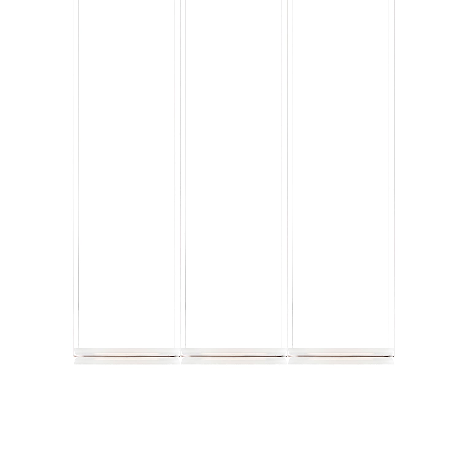 Vale System X-Axis Pendant Light: Horizontal + End-to-End + Vale 3 + Rust