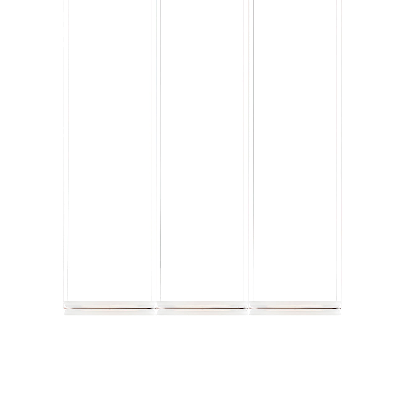 Vale System X-Axis Pendant Light: Horizontal + End-to-End + Vale 3 + Rust