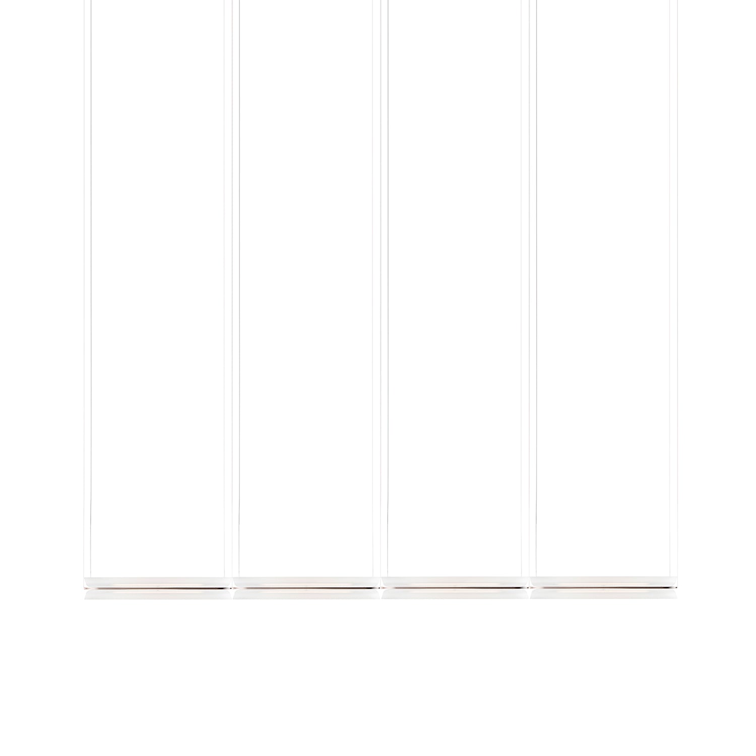 Vale System X-Axis Pendant Light: Horizontal + End-to-End + Vale 4 + Rust