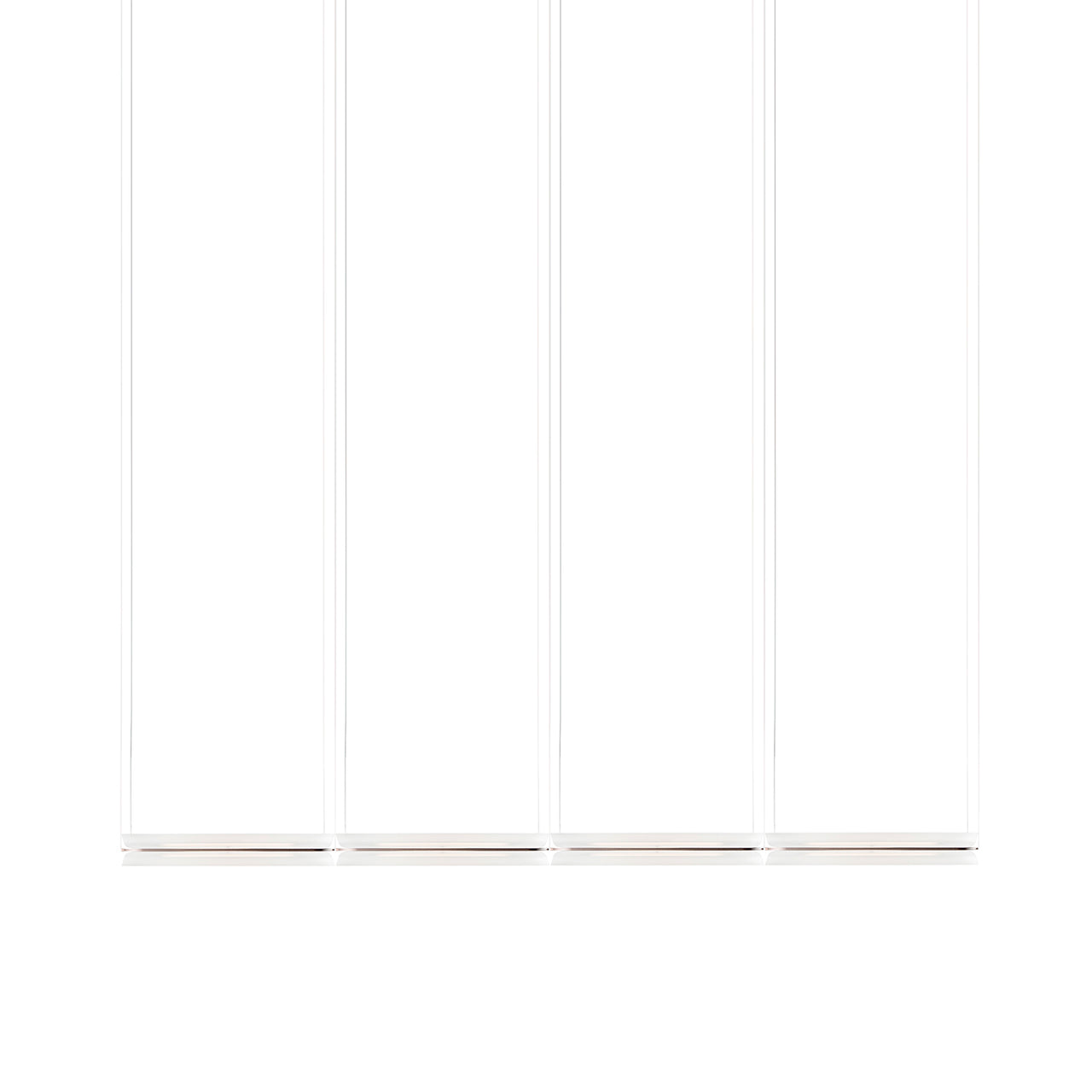 Vale System X-Axis Pendant Light: Horizontal + End-to-End + Vale 4 + Rust