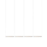 Vale System X-Axis Pendant Light: Horizontal + End-to-End + Vale 4 + Rust