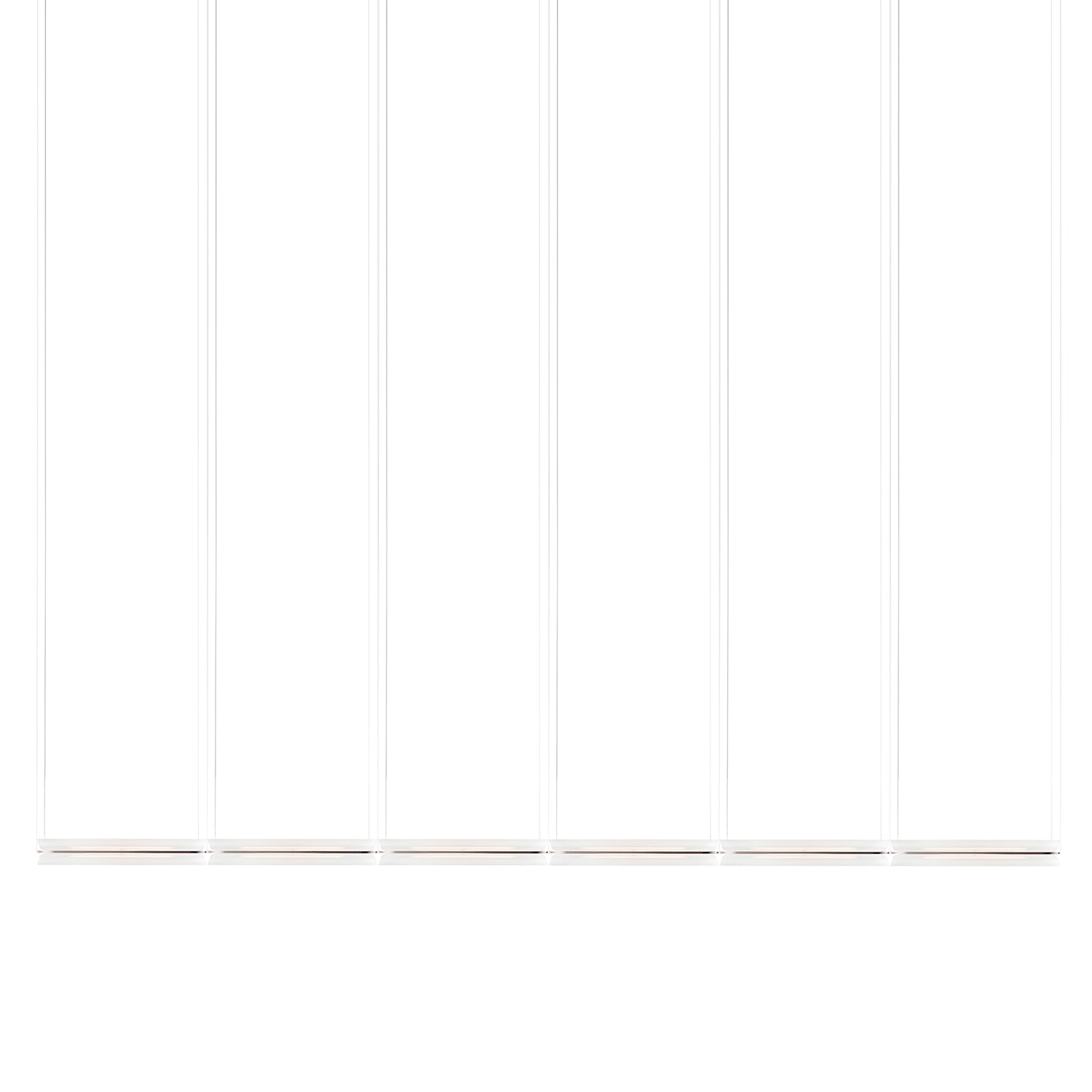 Vale System X-Axis Pendant Light: Horizontal + End-to-End + Vale 6 + Rust