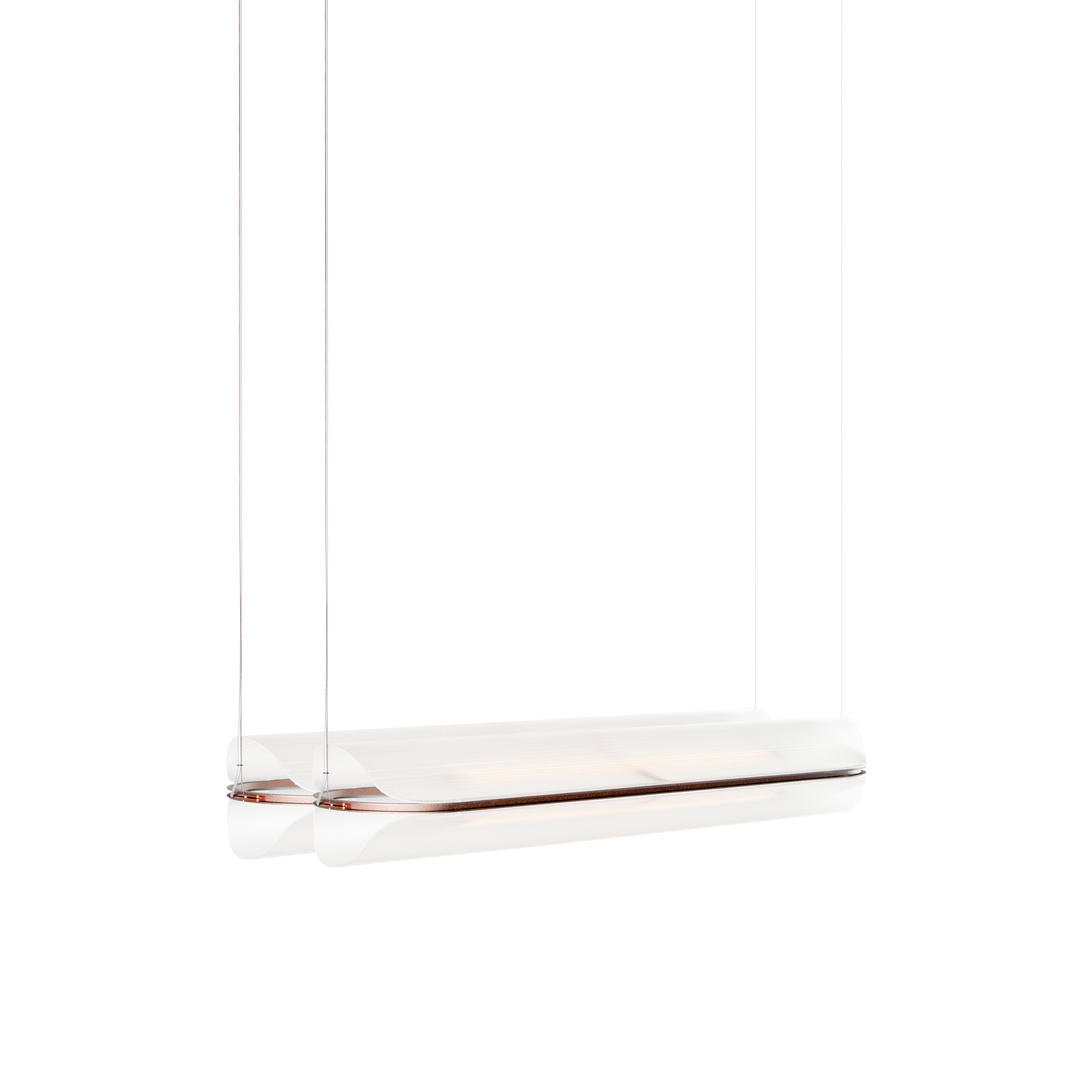 Vale System X-Axis Pendant Light: Horizontal + Side-to-Side + Vale 2 + Rust