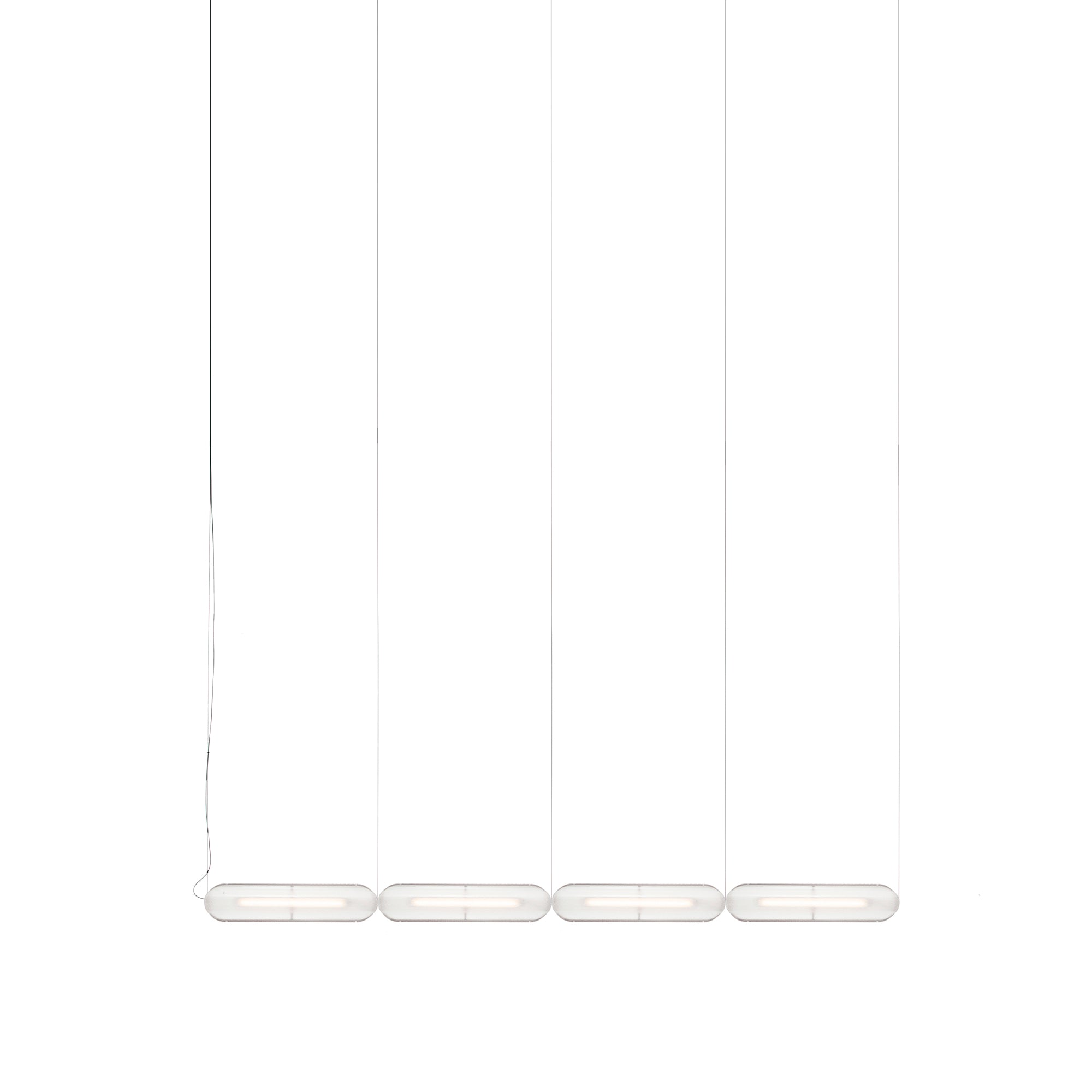 Vale System Y-Axis Pendant Light: Horizontal + End-to-End + Vale 4 + Rust