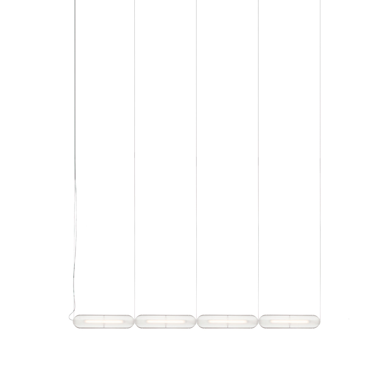 Vale System Y-Axis Pendant Light: Horizontal + End-to-End + Vale 4 + Rust