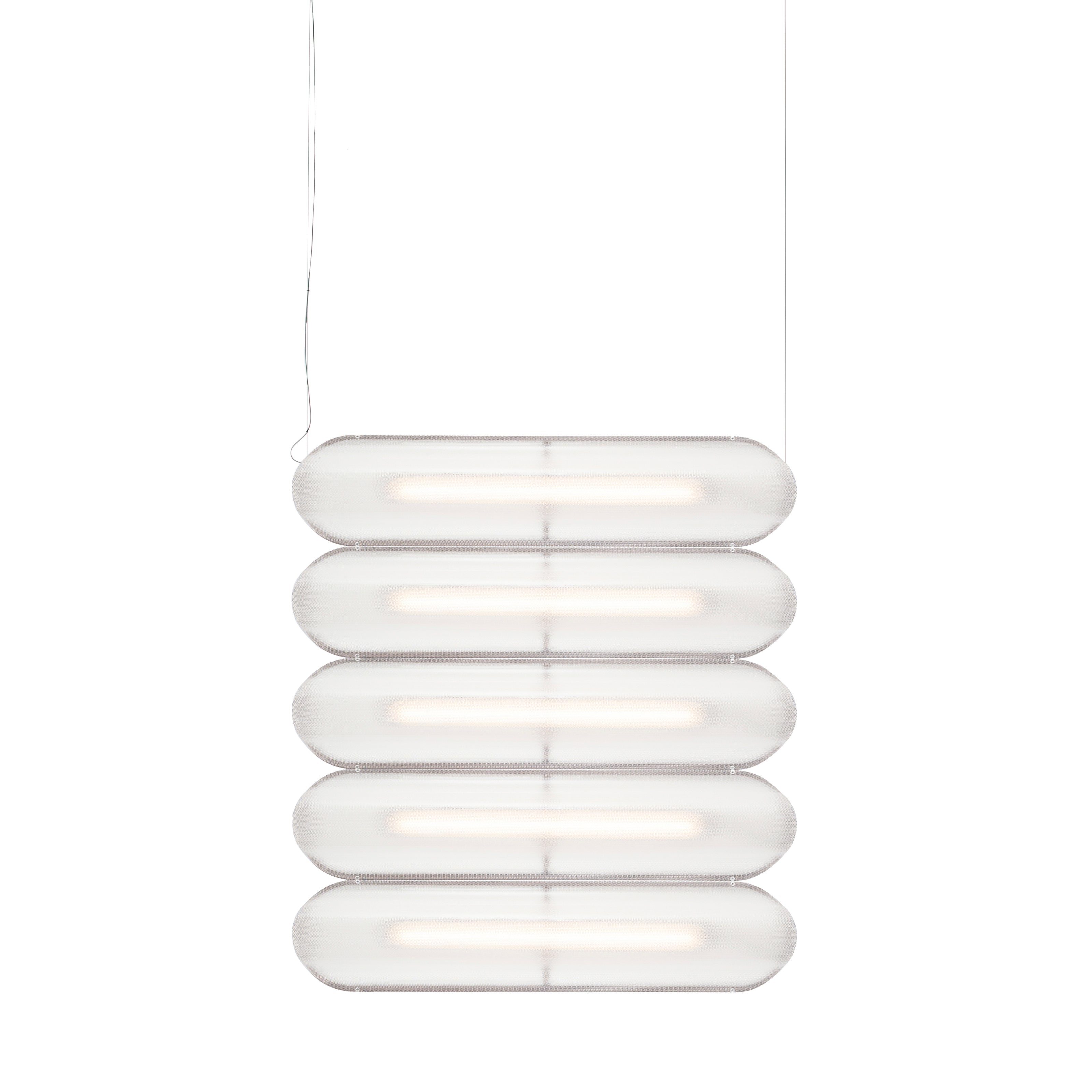 Vale System Y-Axis Pendant Light: Horizontal + Side-to-Side + Vale 5 + Rust