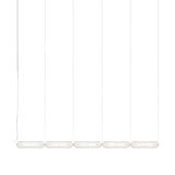 Vale System Y-Axis Pendant Light: Horizontal + End-to-End + Vale 5 + Rust