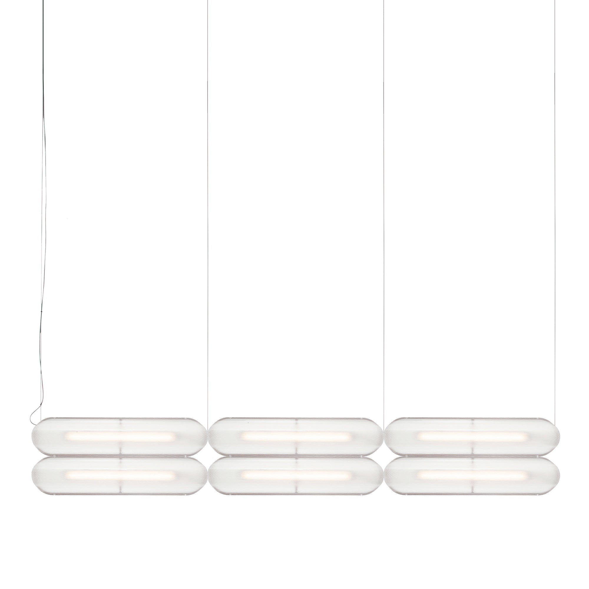 Vale System Y-Axis Pendant Light: Horizontal + Side-to-End + Rust + Vale 6 - SE1