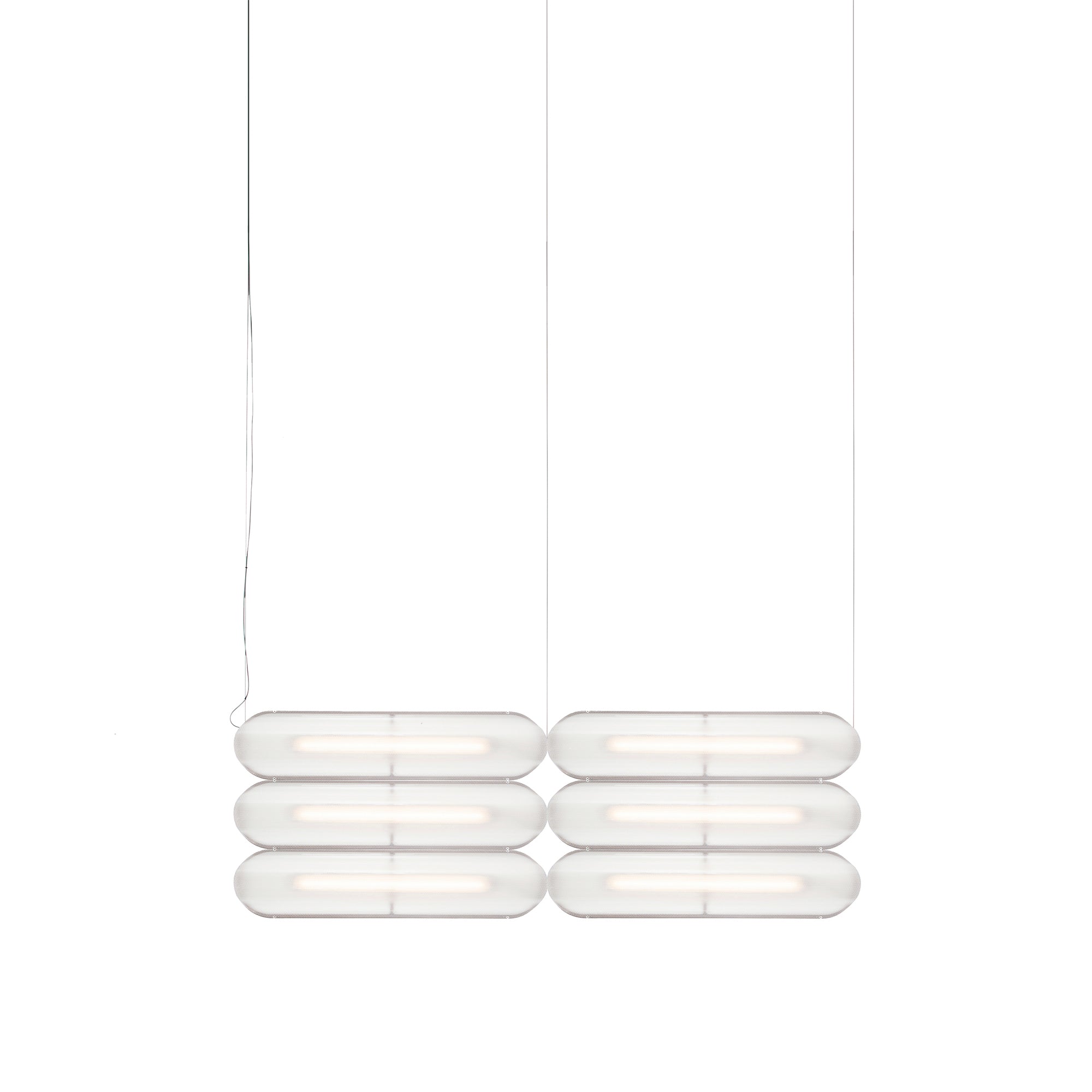 Vale System Y-Axis Pendant Light: Horizontal + Side-to-End + Rust + Vale 6 - SE2