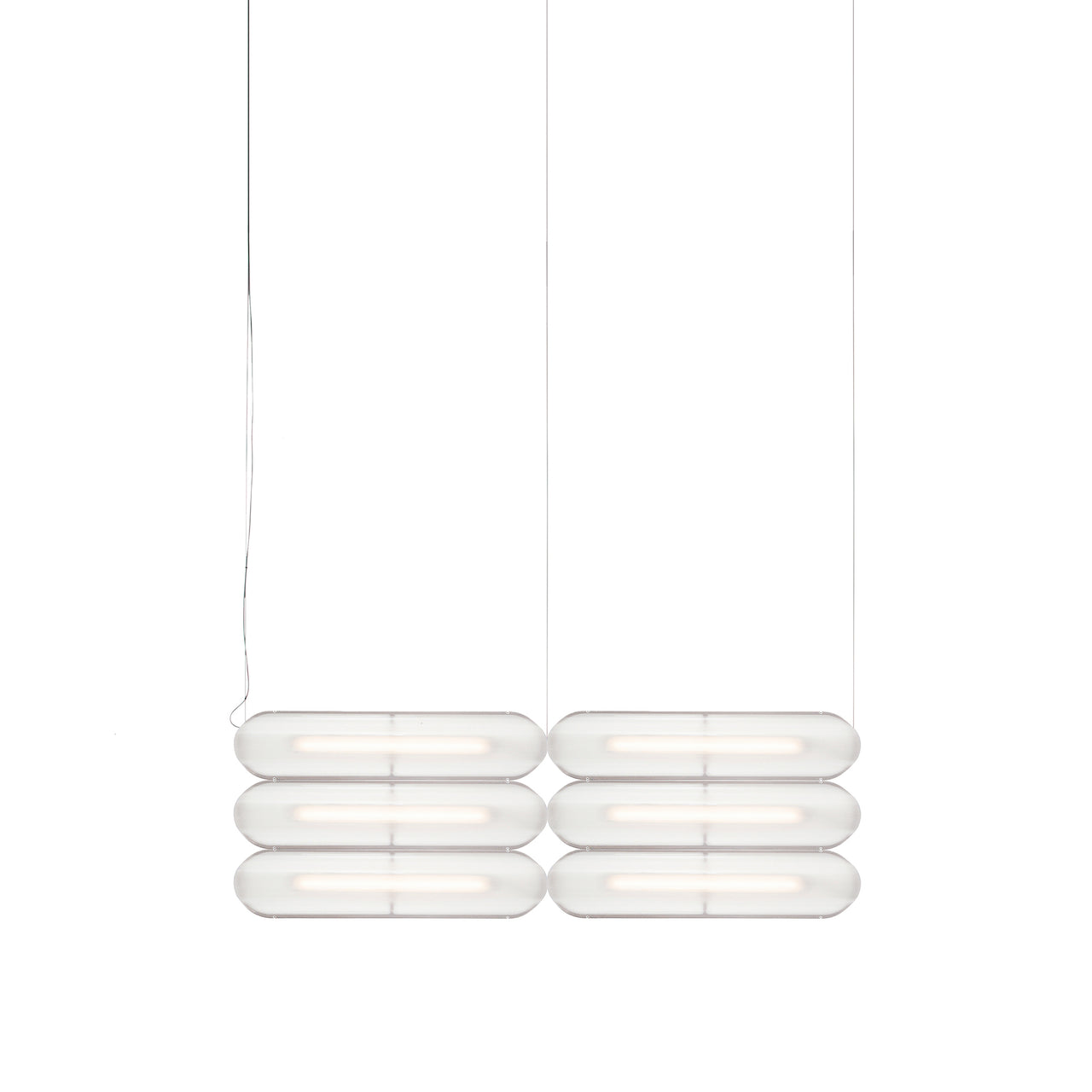 Vale System Y-Axis Pendant Light: Horizontal + Side-to-End + Rust + Vale 6 - SE2