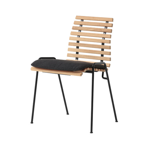 RFH Outdoor Dining Chair With Seat Pad: RD4 - Set of 2 + With Heritage Char Cushion