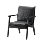Ren Lounge Chair: Small + Black Oak