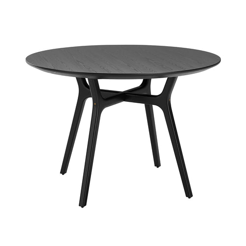 Ren Round Dining Table: Natural Walnut