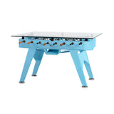 RS2 Rectangle Dining Football Table: Outdoor + Cool Blue
