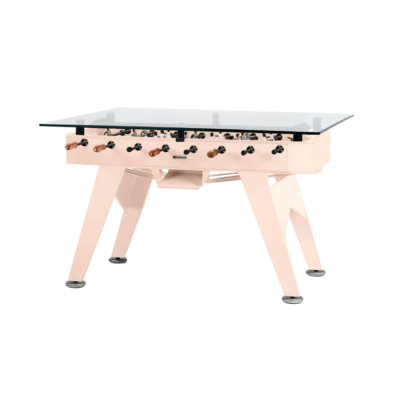 RS2 Rectangle Dining Football Table: Outdoor + Peach Rose