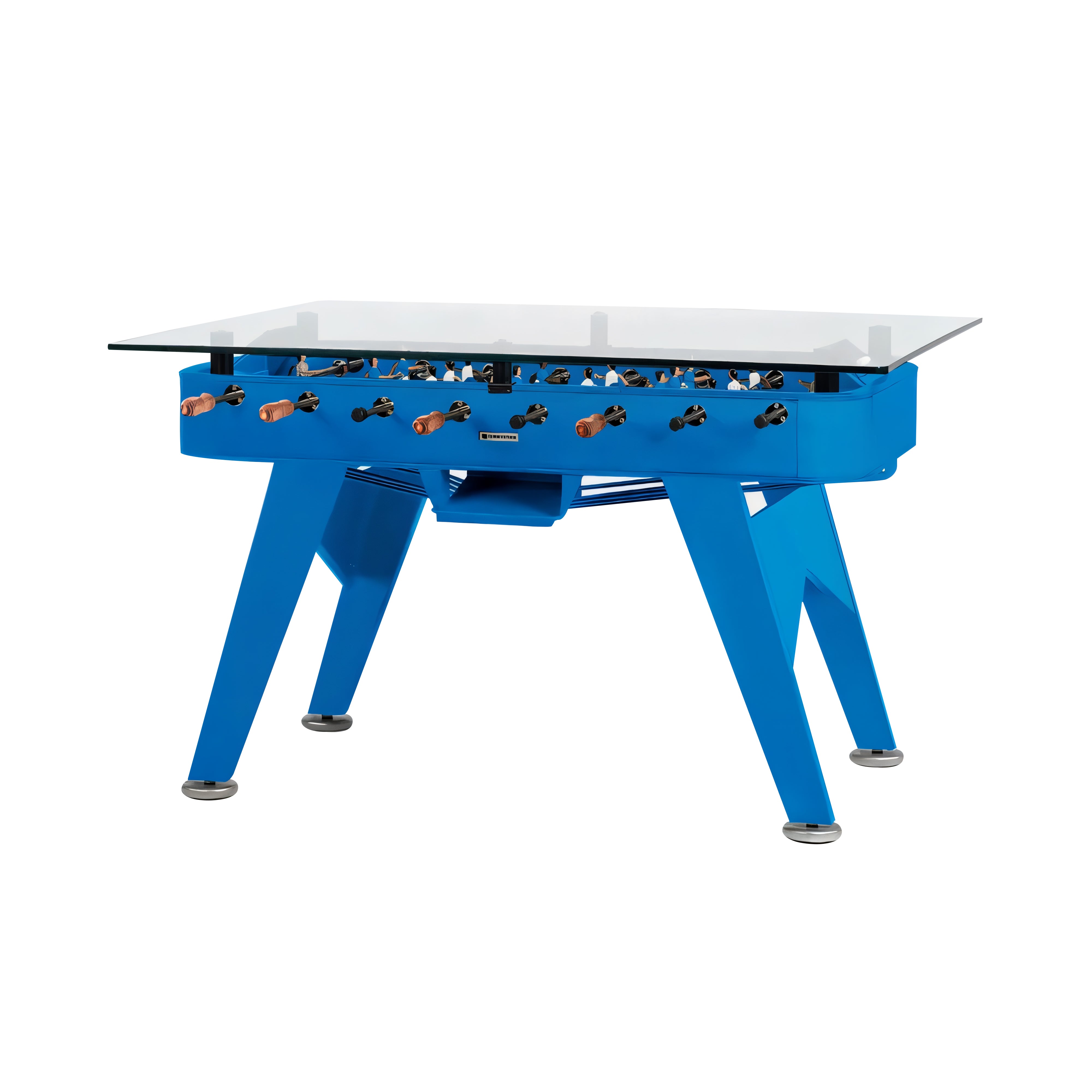 RS2 Rectangle Dining Football Table: Outdoor + Sky Blue