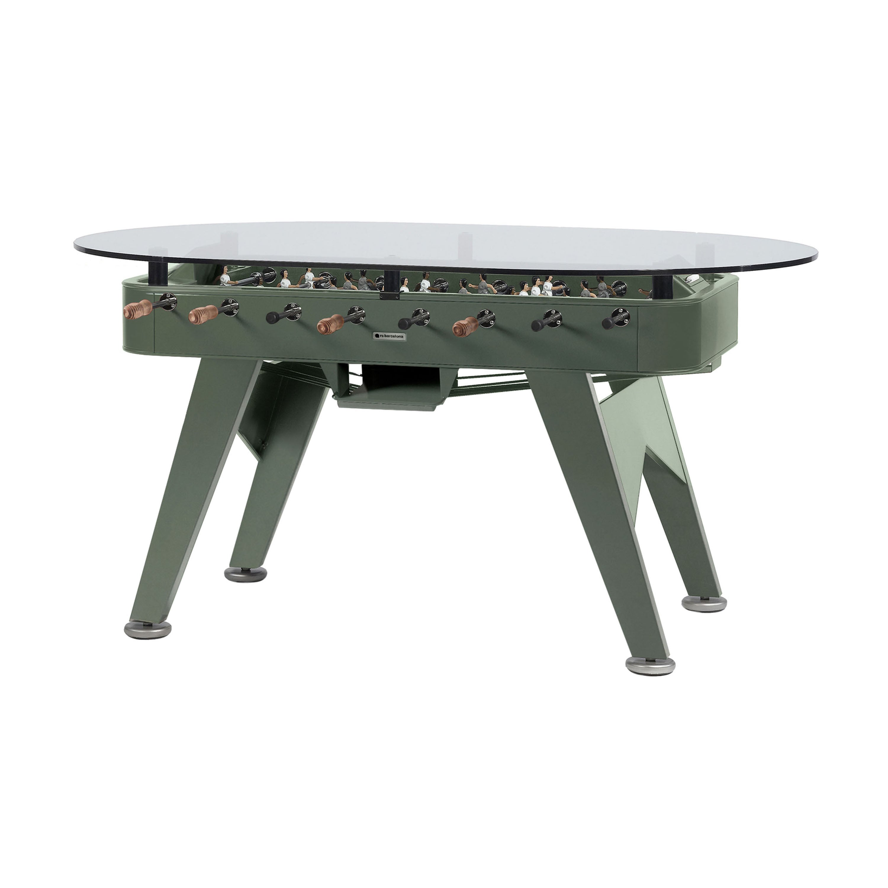 RS2 Oval Dining Football Table: Nordic Green