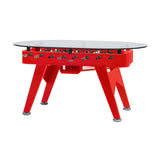 RS2 Oval Dining Football Table: Traffic Red