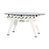 RS2 Oval Dining Football Table: Traffic White