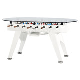 RS2 Oval Dining Football Table: White