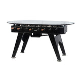 RS2 Oval Dining Football Table: Jet Black