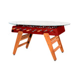 RS3 Wood Dining Football Table: Oval + Bordeaux