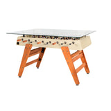 RS3 Wood Dining Football Table: Rectangle + Light Ivory