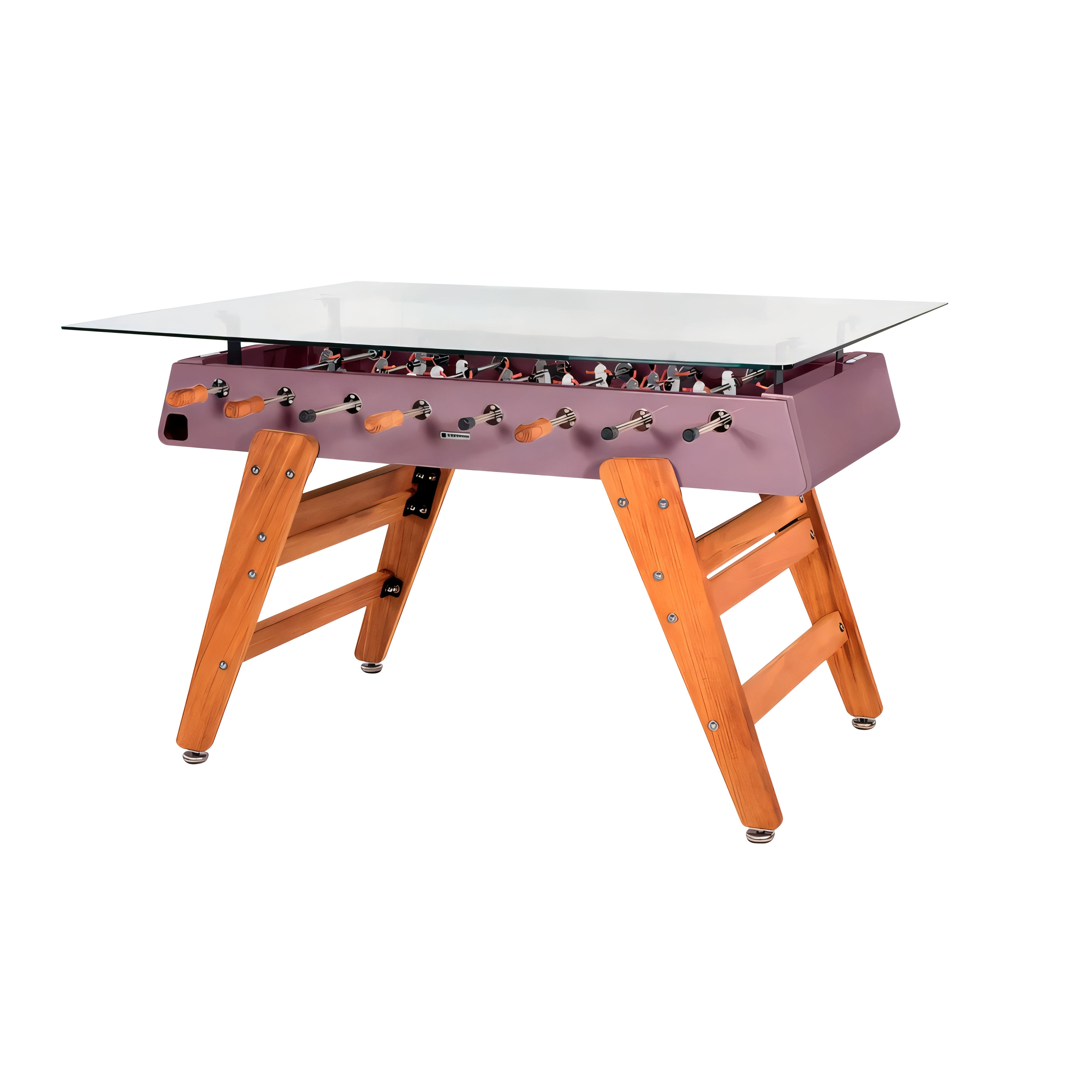RS3 Wood Dining Football Table: Rectangle + Pastel Violet