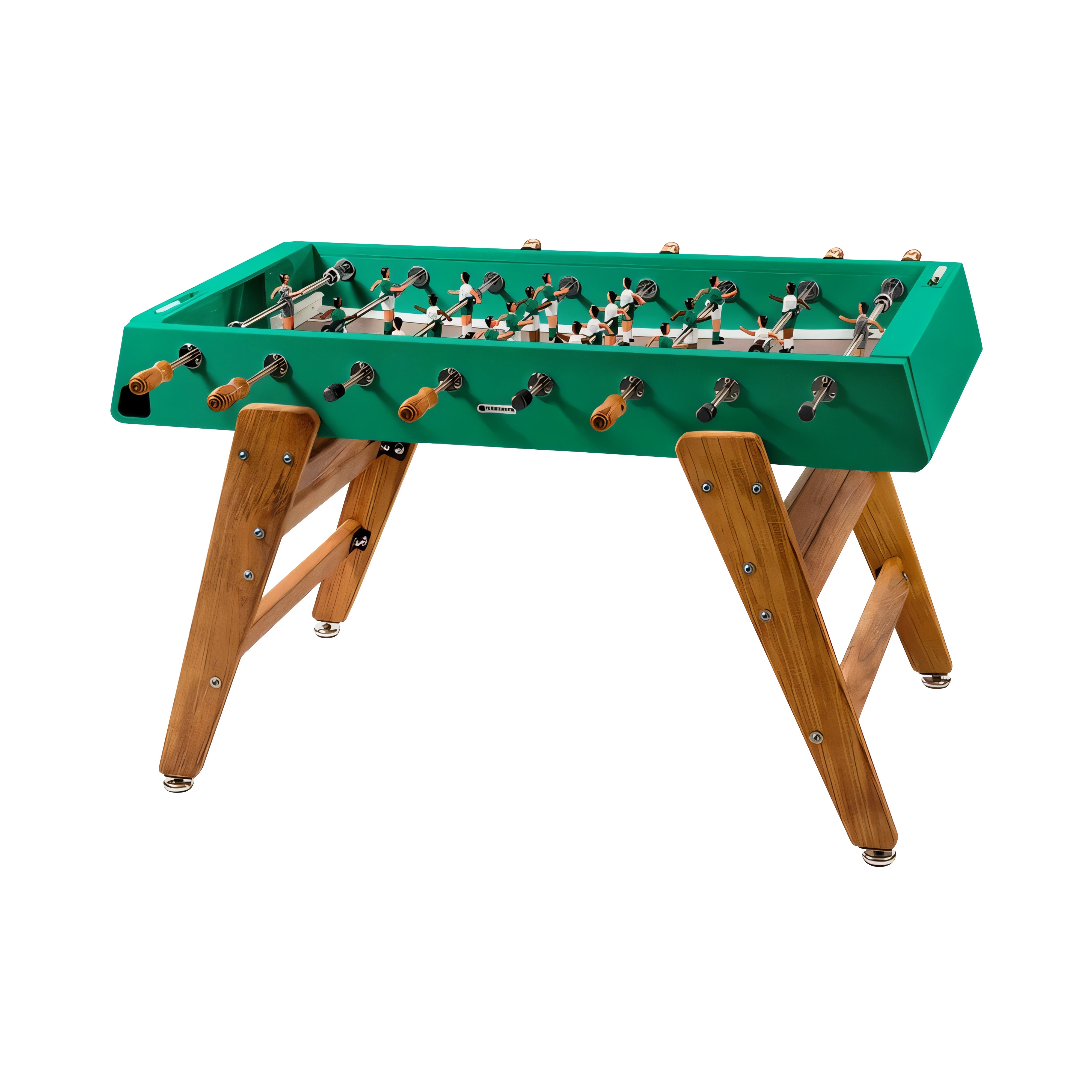 RS3 Wood Football Table: Emerald Green