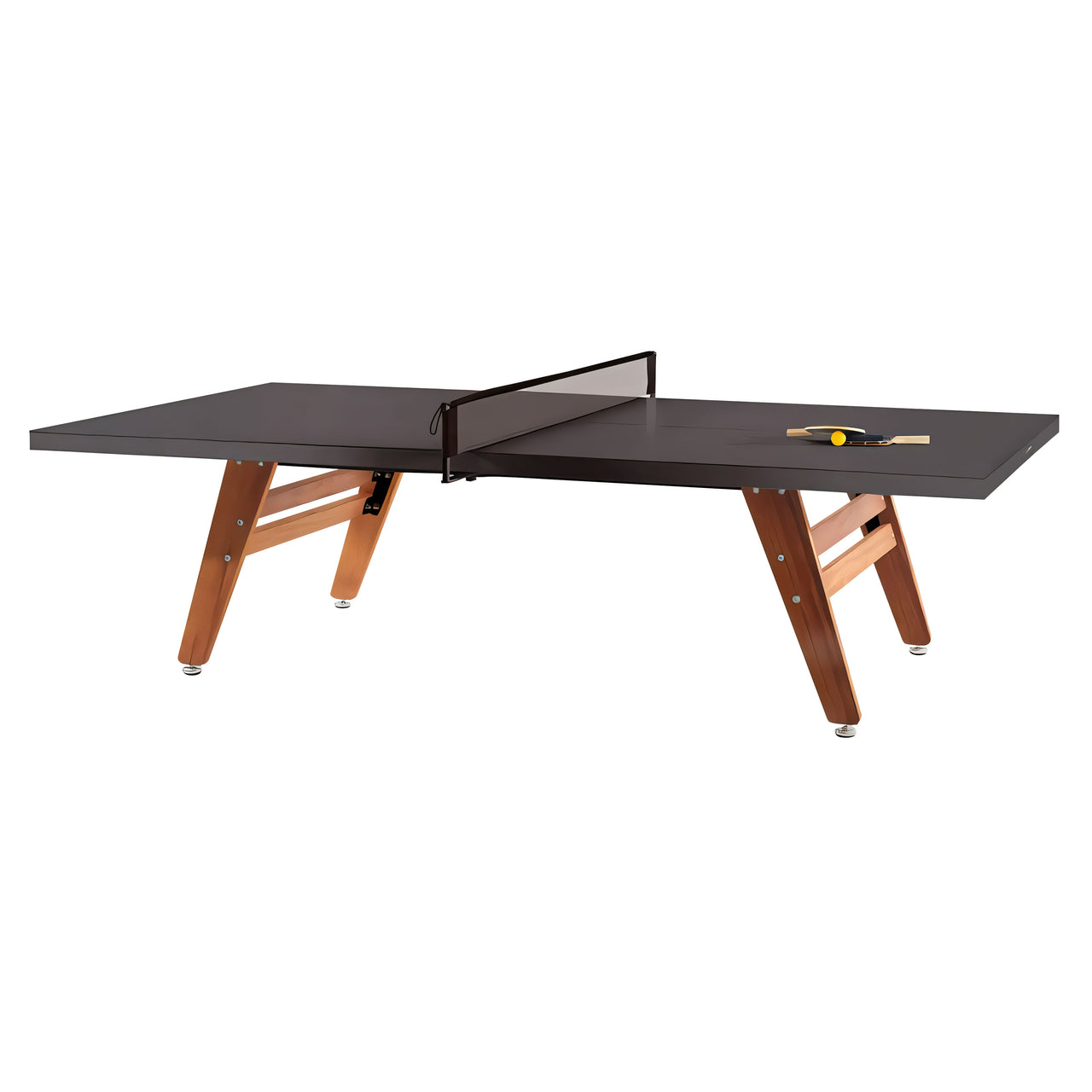 RS Stationary Ping Pong Table: Grey Brown