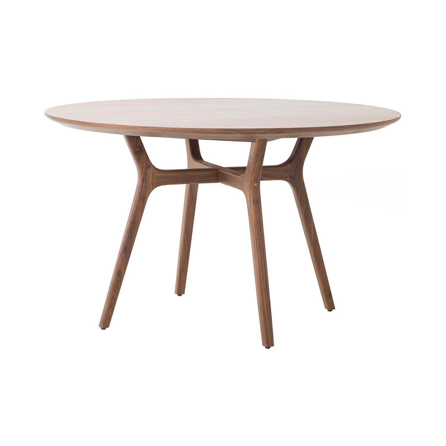 Ren Round Dining Table: Soaped Walnut