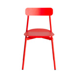 Fromme Outdoor Stacking Chair: Set of 2 + Red