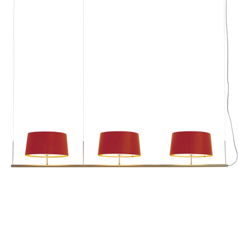 Sistema Gran Fonda Pendant Lamp: Red + 3 Lampshades
