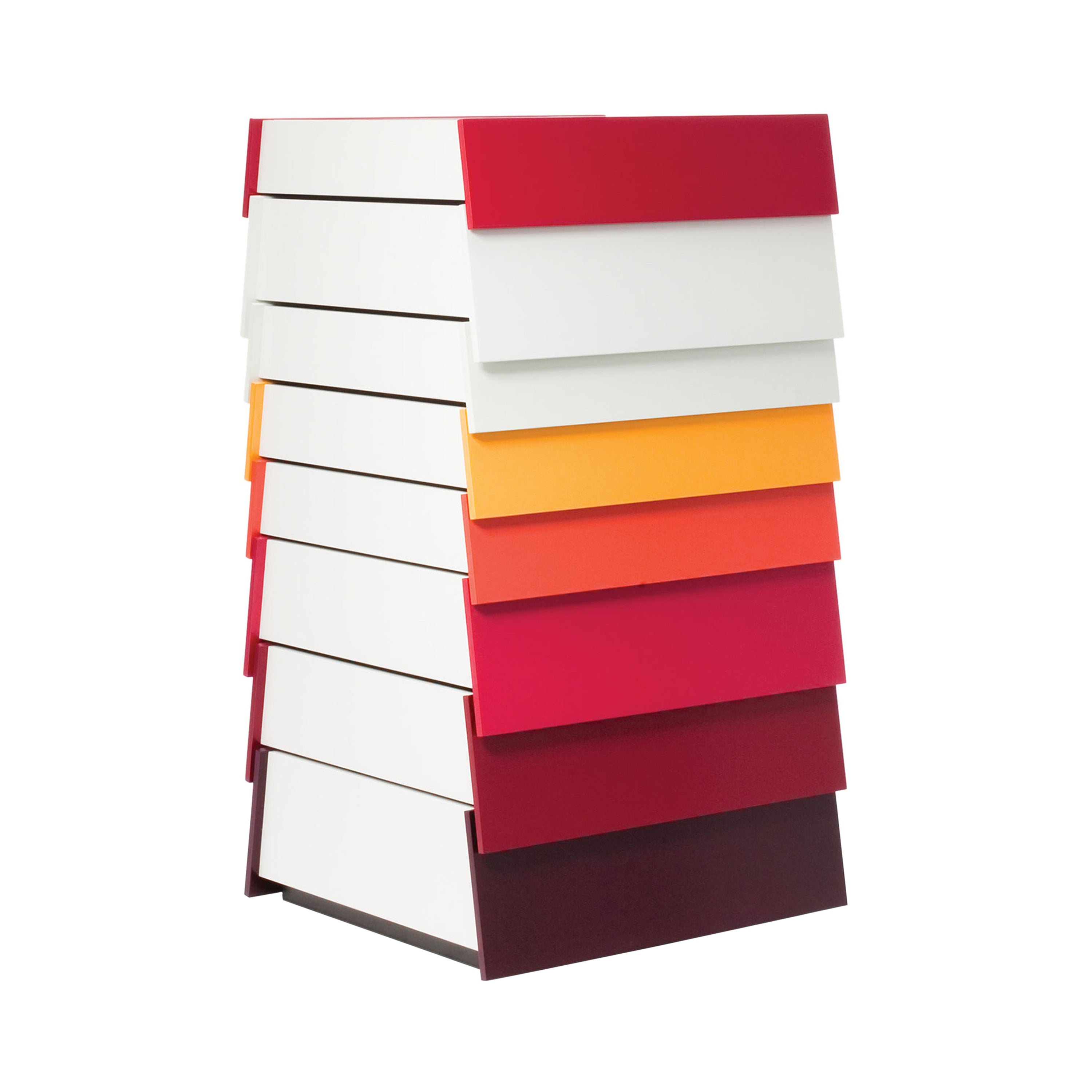 Stack Drawer Unit: Red Palette + 8