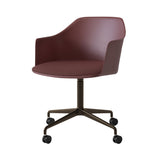 Rely Chair HW49: Red Brown + Bronzed