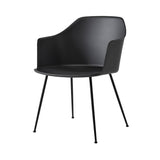 Rely Armchair HW33: Set of 4 + Black + Black