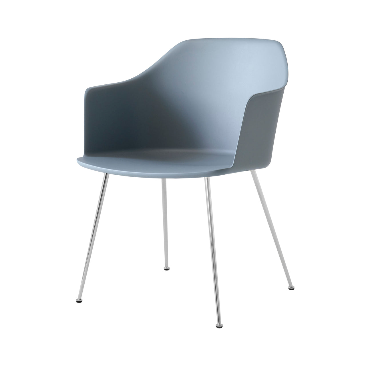 Rely Armchair HW33: Light Blue + Chrome