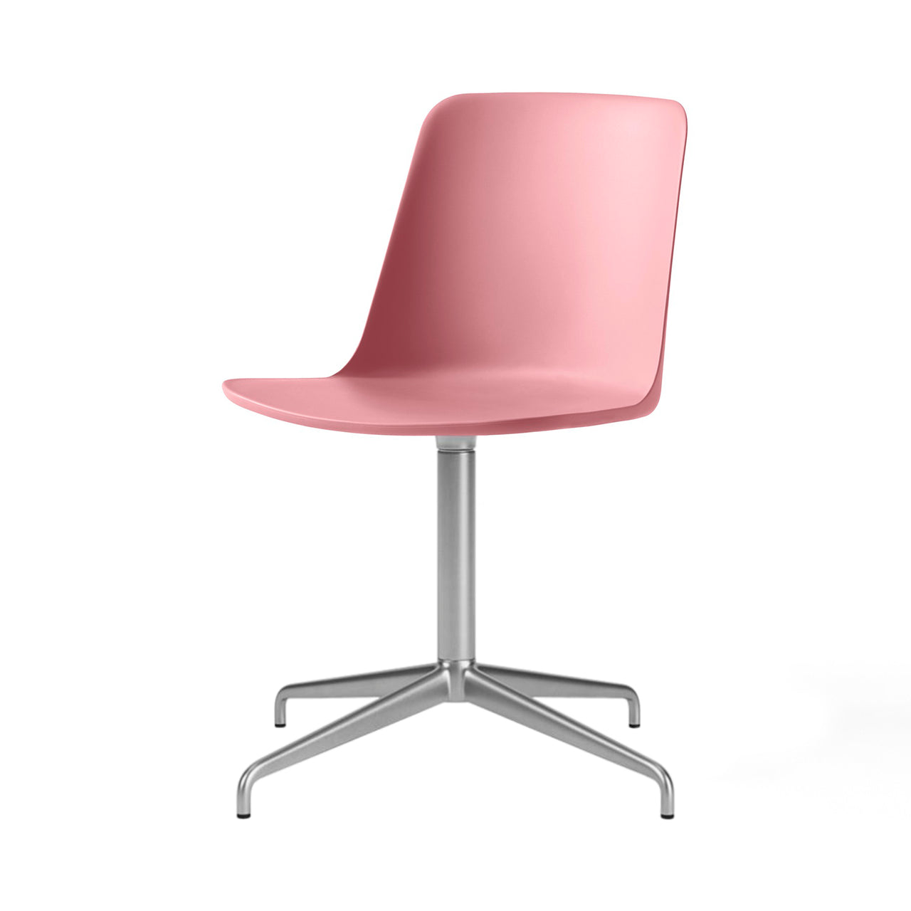 Rely Chair HW16: Soft Pink + Polished Aluminum