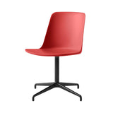Rely Chair HW16: Vermilion Red + Black