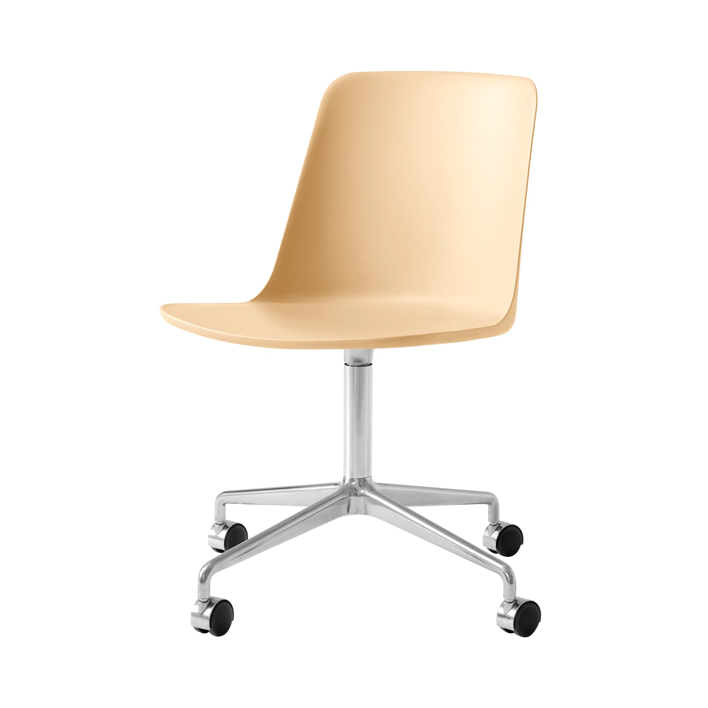 Rely Chair HW21: Beige Sand + Polished Aluminum