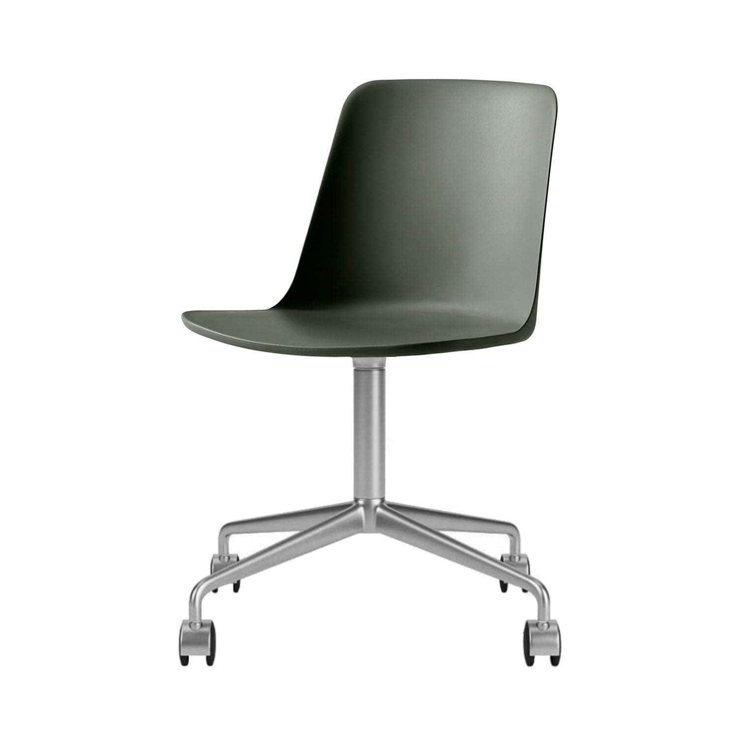 Rely Chair HW21: Bronze Green + Polished Aluminum