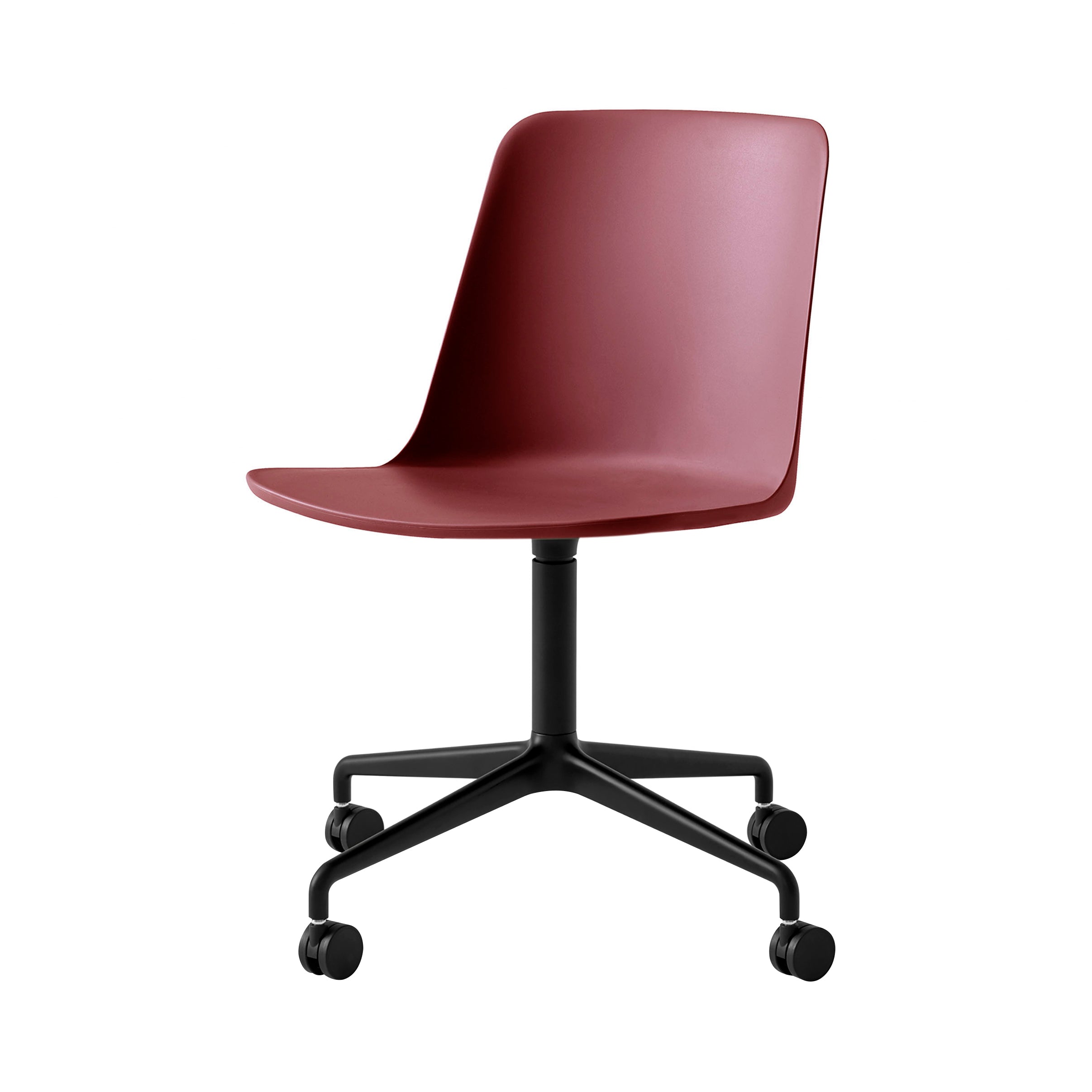 Rely Chair HW21: Red Brown + Black