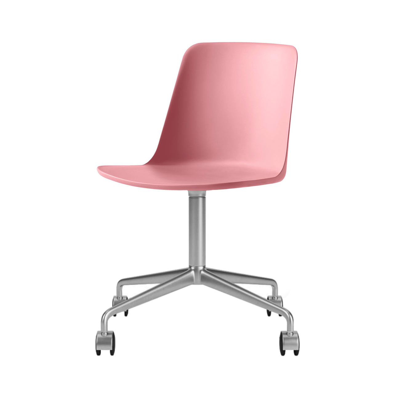 Rely Chair HW21: Soft Pink + Polished Aluminum