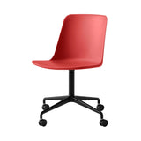 Rely Chair HW21: Vermilion Red + Black